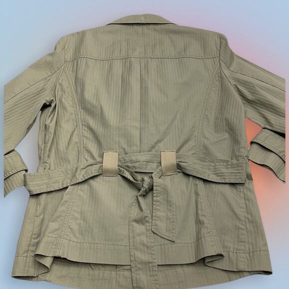 BOB TIMBERLAKE Women’s Large Tan Belted Jacket - Picture 3 of 4